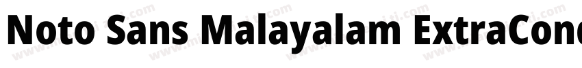 Noto Sans Malayalam ExtraCondensed字体转换